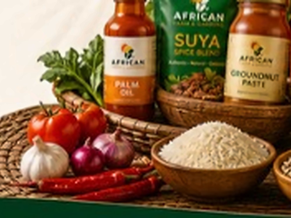 Fresh West African cooking ingredients